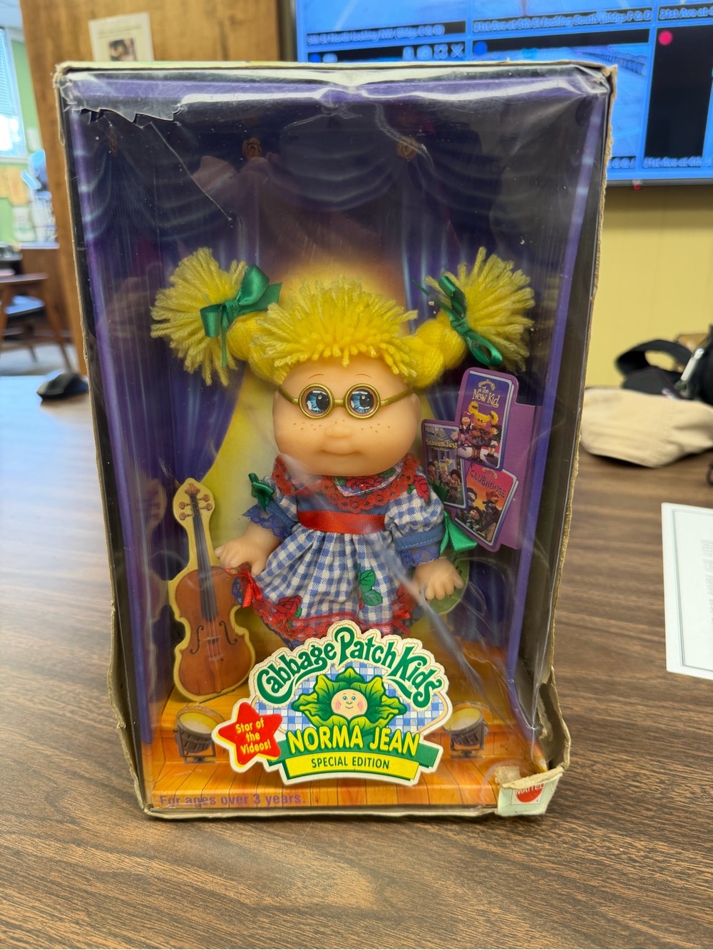 Cabbage Patch Kids Norma Jean Special Edition Doll - Yellow Hair, Blue Dress